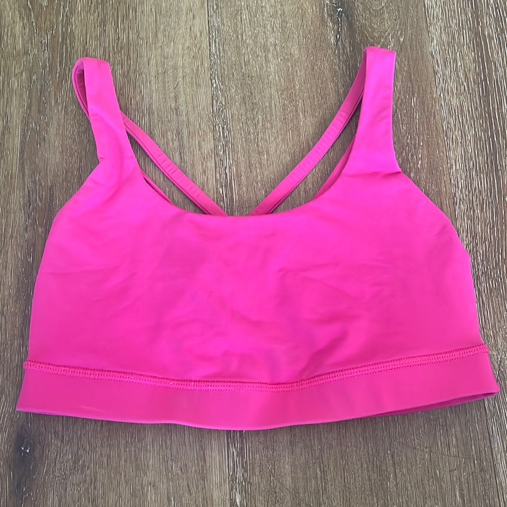 Lululemon hot pink sports bra!